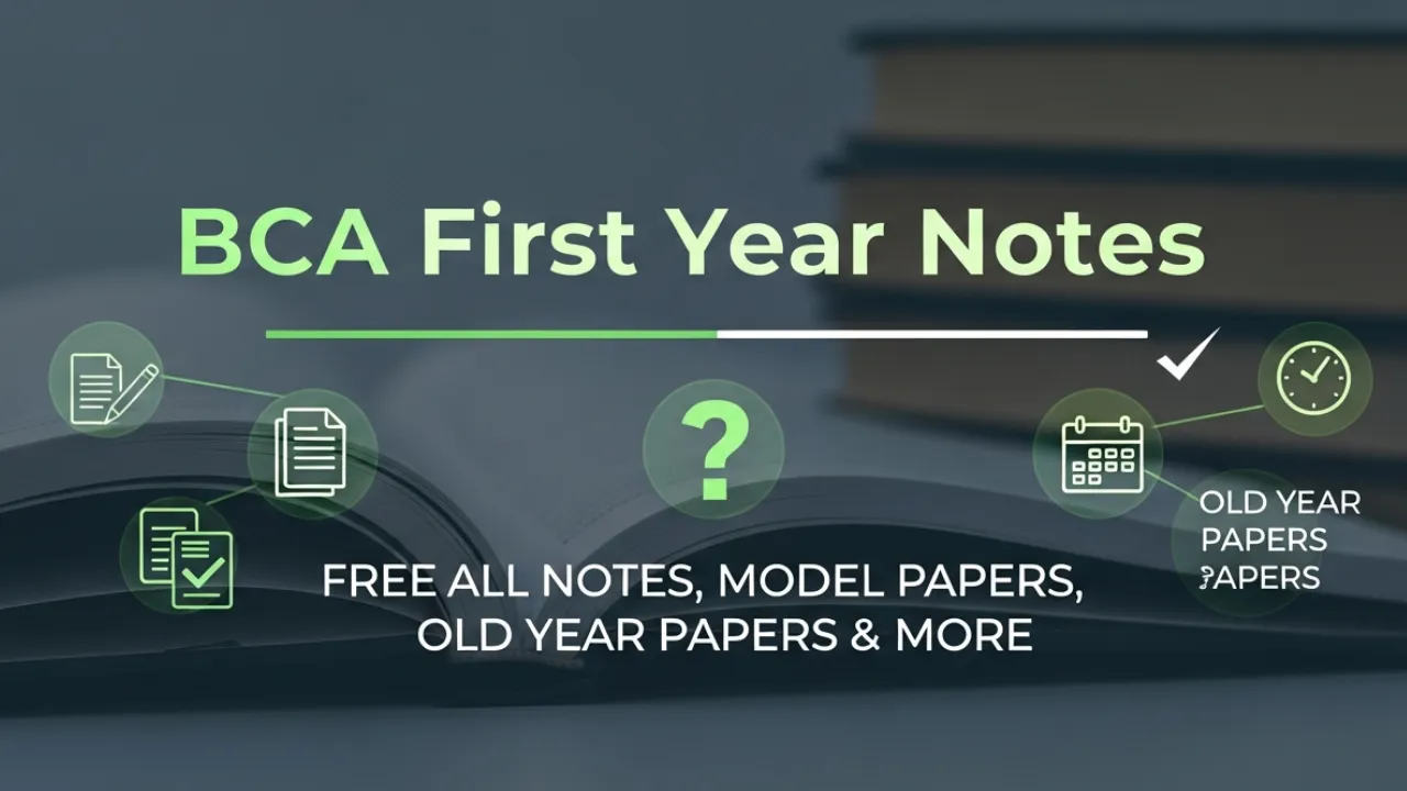 BCA First Year Notes (2025) — Complete Study Material & PDFs